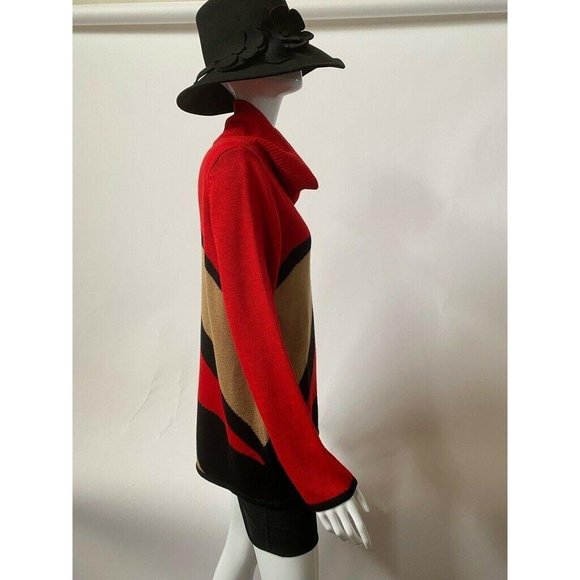 Colette Mordo For Sadimara Womens Pullover Sweater Multicolor Color Block M New - Picture 7 of 12